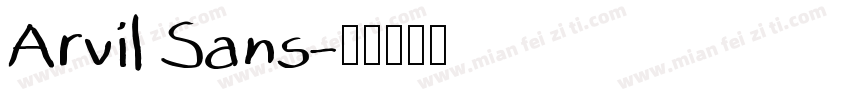 Arvil Sans字体转换